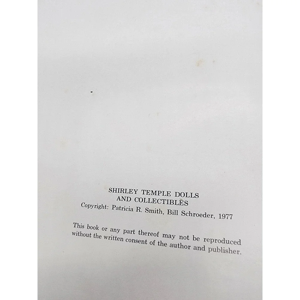 Shirley Temple Dolls and Collectibles Patricia R Smith 1977 Hardcover Book Red